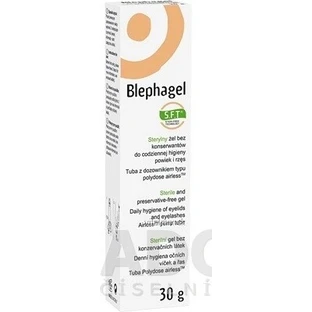 BLEPHAGEL Gel estéril para la higiene de párpados y pestañas 1×30 g, hipoalergénico