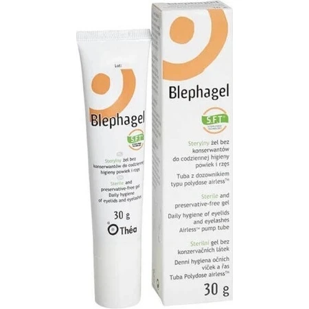 BLEPHAGEL Gel estéril para la higiene de párpados y pestañas 1×30 g, hipoalergénico