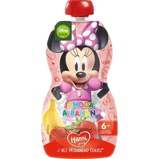 HAMI Disney Minnie Minnie Capsule Banana and Strawberry 1×110 g, fruit capsule