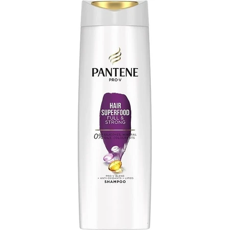 Pantene S Superfood 1×400 ml, shampooing pour cheveux