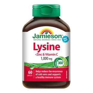Jamieson Lisina 1000 mg con Zinc y Vitamina C 60 comprimidos
