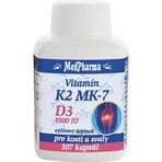 MedPharma VITAMIN K2 MK-7 + D3 1000 IU 1×107 cps, food supplement MedPharma VITAMIN K2 MK-7 + D3 1000 IU 1×107 cps, food supplement