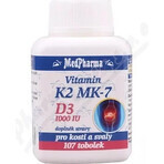 MedPharma VITAMIN K2 MK-7 + D3 1000 IU 1×107 cps, food supplement MedPharma VITAMIN K2 MK-7 + D3 1000 IU 1×107 cps, food supplement