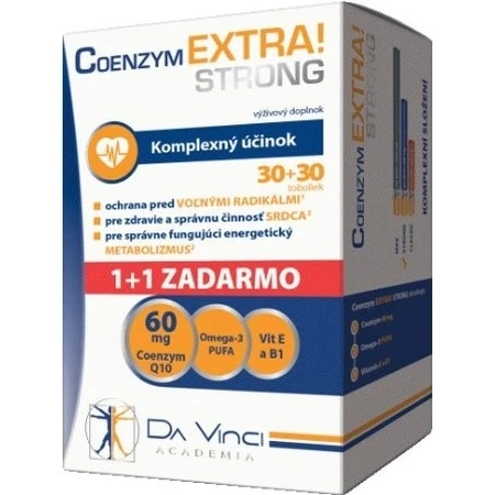 DA VINCI COENZYM Extra Strong 60 mg 1×60 cps, 30+30 free