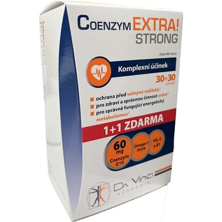 DA VINCI COENZYM Extra Strong 60 mg 1×60 cps, 30+30 free