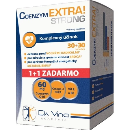 DA VINCI COENZYM Extra Strong 60 mg 1×60 cps, 30+30 free