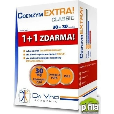 DA VINCI COENZYM Extra Strong 60 mg 1×60 cps, 30+30 free
