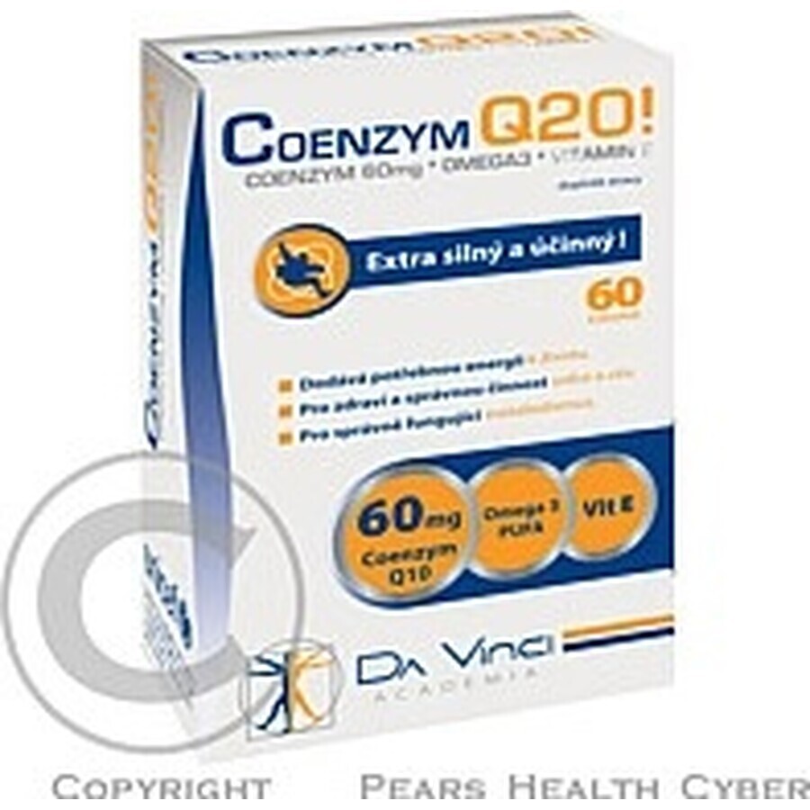 DA VINCI COENZYM Extra Fort 60 mg 1×60 cps, 30+30 gratuit