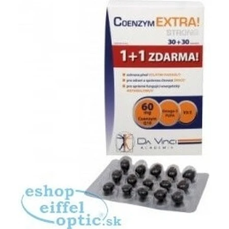 DA VINCI COENZYM Extra Strong 60 mg 1×60 cps, 30+30 free