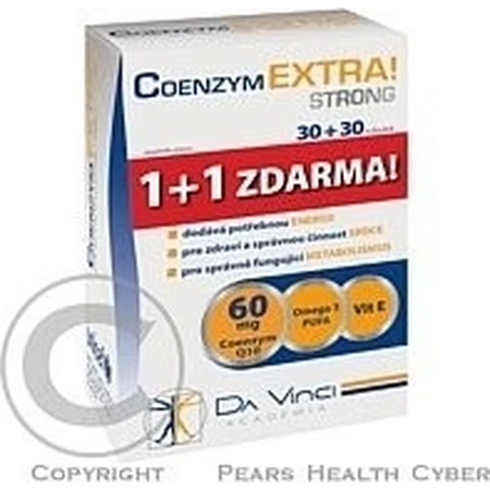 DA VINCI COENZYM Extra Strong 60 mg 1×60 cps, 30+30 free