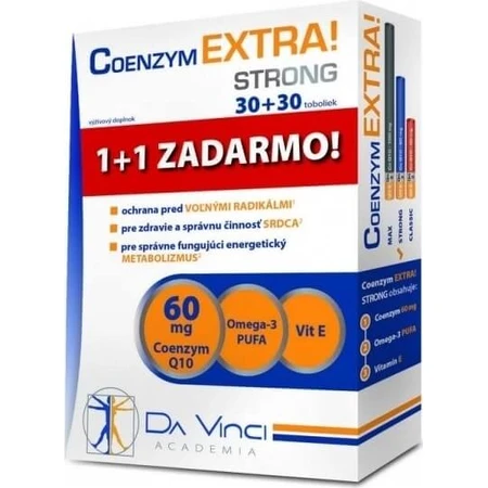 DA VINCI COENZYM Extra Strong 60 mg 1×60 cps, 30+30 free