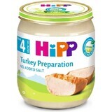 HiPP Bio-Putenpüree 1×125 g, Fleischvorspeise für Kinder