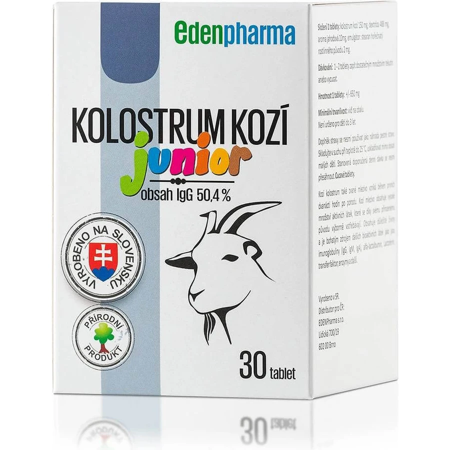 EDENPharma KOLOSTRUM KOZIE Junior 1×30 tbl, complément alimentaire