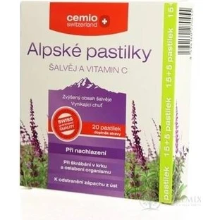 Cemio Alpine SAGE UND VITAMIN C Tabletten 1×20 tbl, Erkältungstabletten