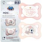 SLEEPY KOALA Silikon Beruhigungsschnuller, symmetrisch MINI 0-2m rosa 1×2 Stück, Beruhigungsschnuller SLEEPY KOALA Silikon Beruhigungsschnuller, symmetrisch MINI 0-2m rosa 1×2 Stück, Beruhigungsschnuller