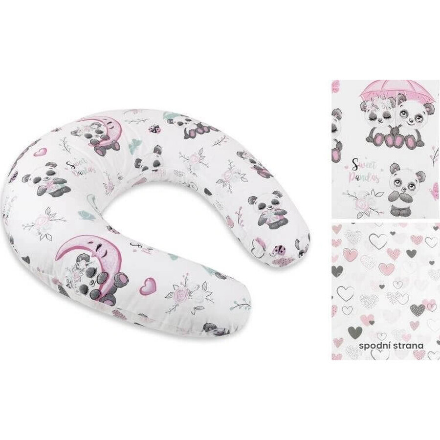 Breastfeeding pillowcase 665/017 panda bear