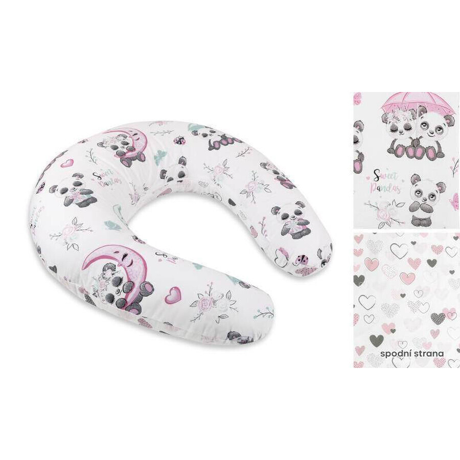 Breastfeeding pillowcase 665/017 panda bear