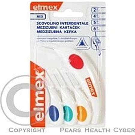Elmex interdentale tandenborstel 2, 4, 5, 6mm mix 1×4 stuks