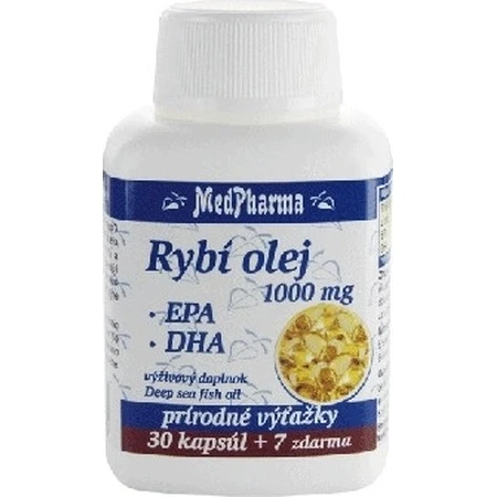 MedPharma FISH OIL 1000 mg - EPA, DHA 1×37 cps, Nahrungsergänzungsmittel