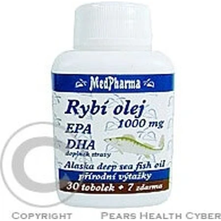 MedPharma FISH OIL 1000 mg - EPA, DHA 1×37 cps, Nahrungsergänzungsmittel