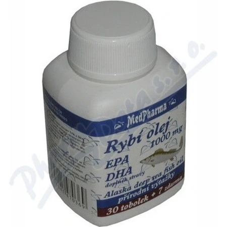 MedPharma FISH OIL 1000 mg - EPA, DHA 1×37 cps, Nahrungsergänzungsmittel