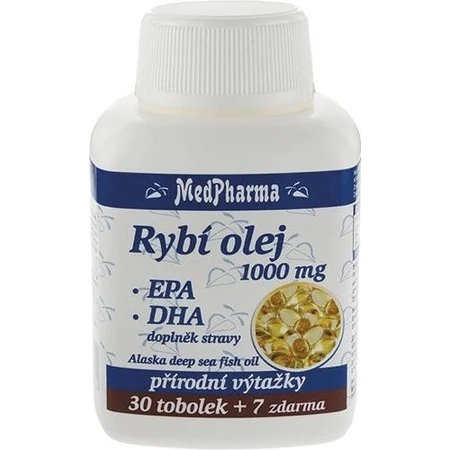 MedPharma FISH OIL 1000 mg - EPA, DHA 1×37 cps, Nahrungsergänzungsmittel