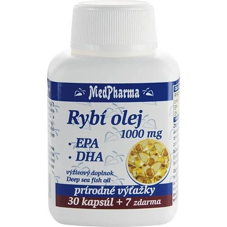 MedPharma FISH OIL 1000 mg - EPA, DHA 1×37 cps, Nahrungsergänzungsmittel