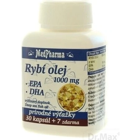 MedPharma FISH OIL 1000 mg - EPA, DHA 1×37 cps, Nahrungsergänzungsmittel