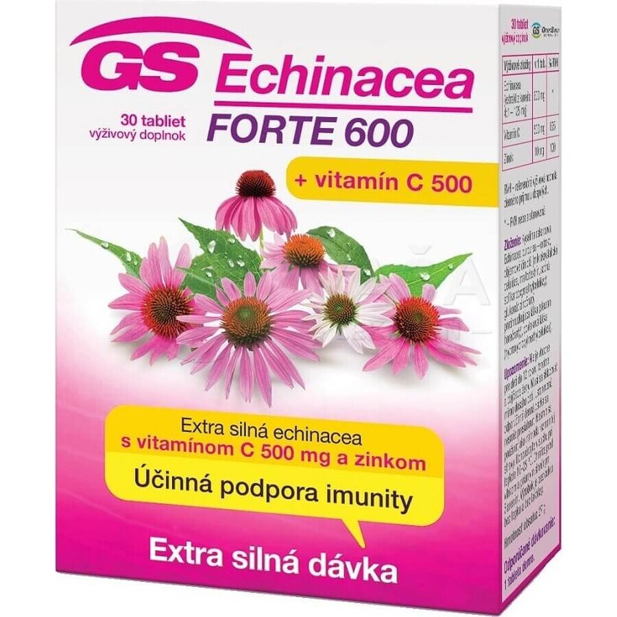 GS Echinacea FORTE 600mg 1×30 tbl, food supplement