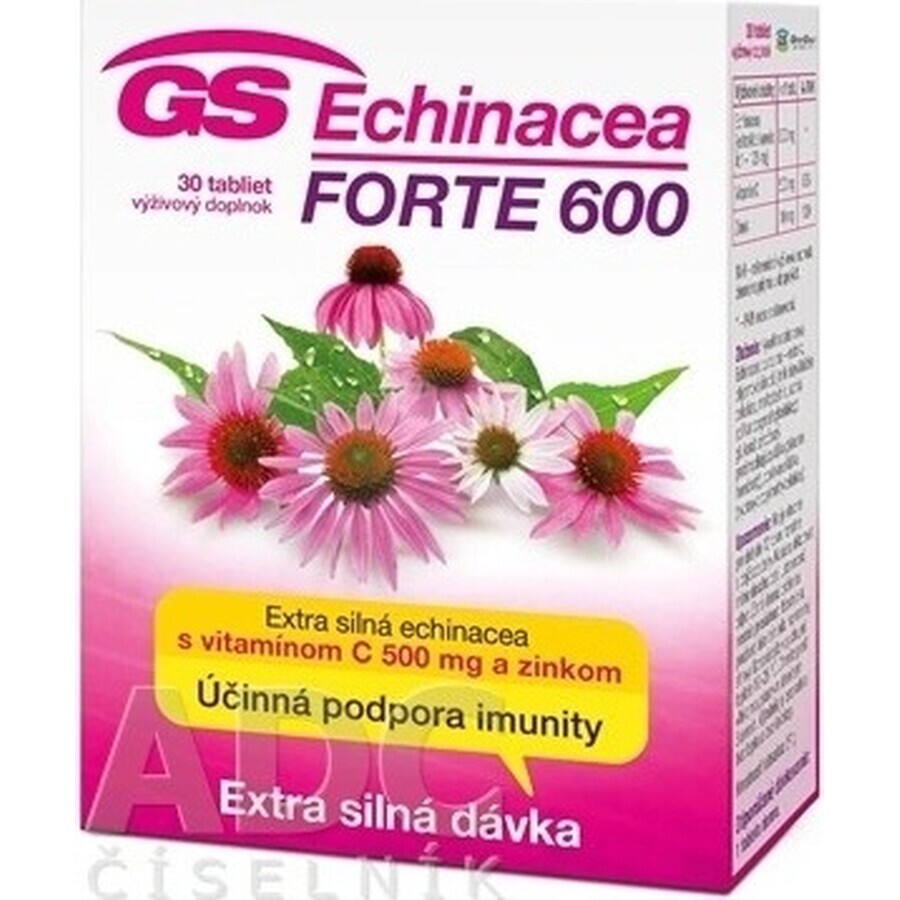 GS Echinacea FORTE 600mg 1×30 tbl, food supplement