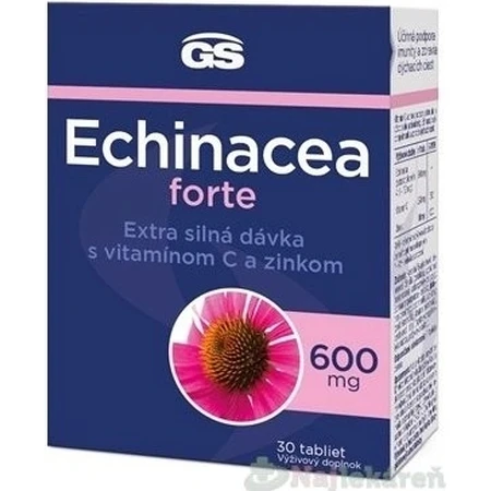GS Echinacea FORTE 600mg 1×30 tbl, voedingssupplement