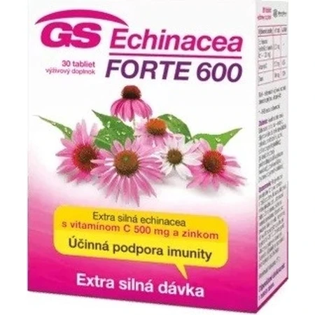 GS Echinacea FORTE 600mg 1×30 tbl, voedingssupplement