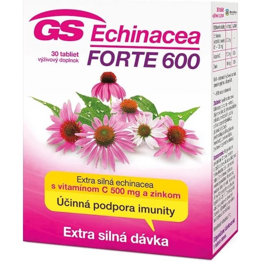 GS Echinacea FORTE 600mg 1×30 tbl, food supplement
