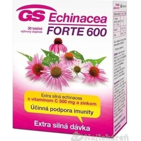 GS Echinacea FORTE 600mg 1×30 tbl, voedingssupplement