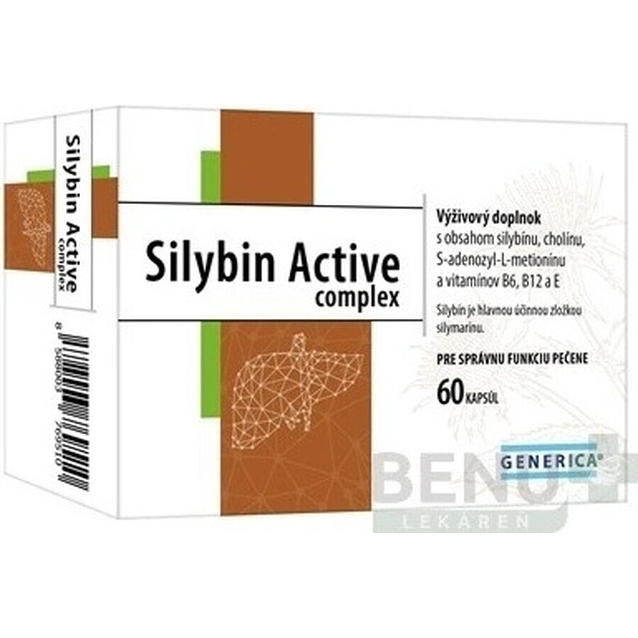GENERICA Silybin Active Complex 1×60 cps, food supplement