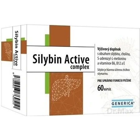 GENERICA Complejo Activo Silibina 1×60 cps, complemento alimenticio