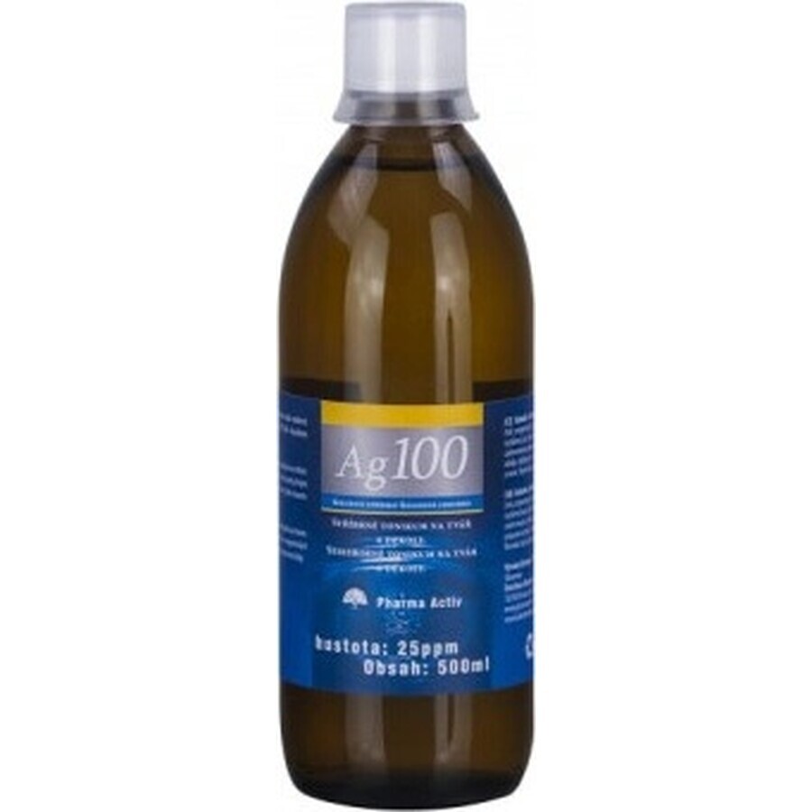 Pharma Activ Argint coloidal Ag100 1×300 ml, 25 ppm, argint coloidal