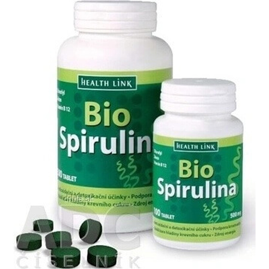 Health Link ORGANIC SPIRULINA 1×100 tbl, spiruline