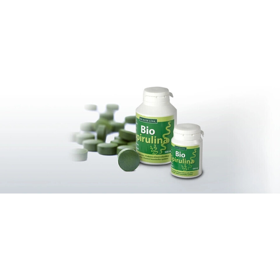 Health Link ORGANIC SPIRULINA 1×100 tbl, spiruline
