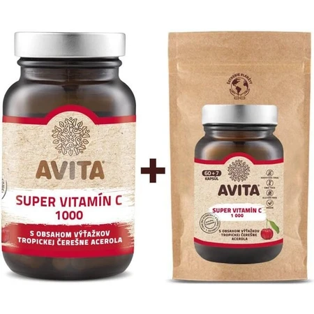 AVITA SUPER VITAMINE C 1000 mg 1×60 cps, voedingssupplement