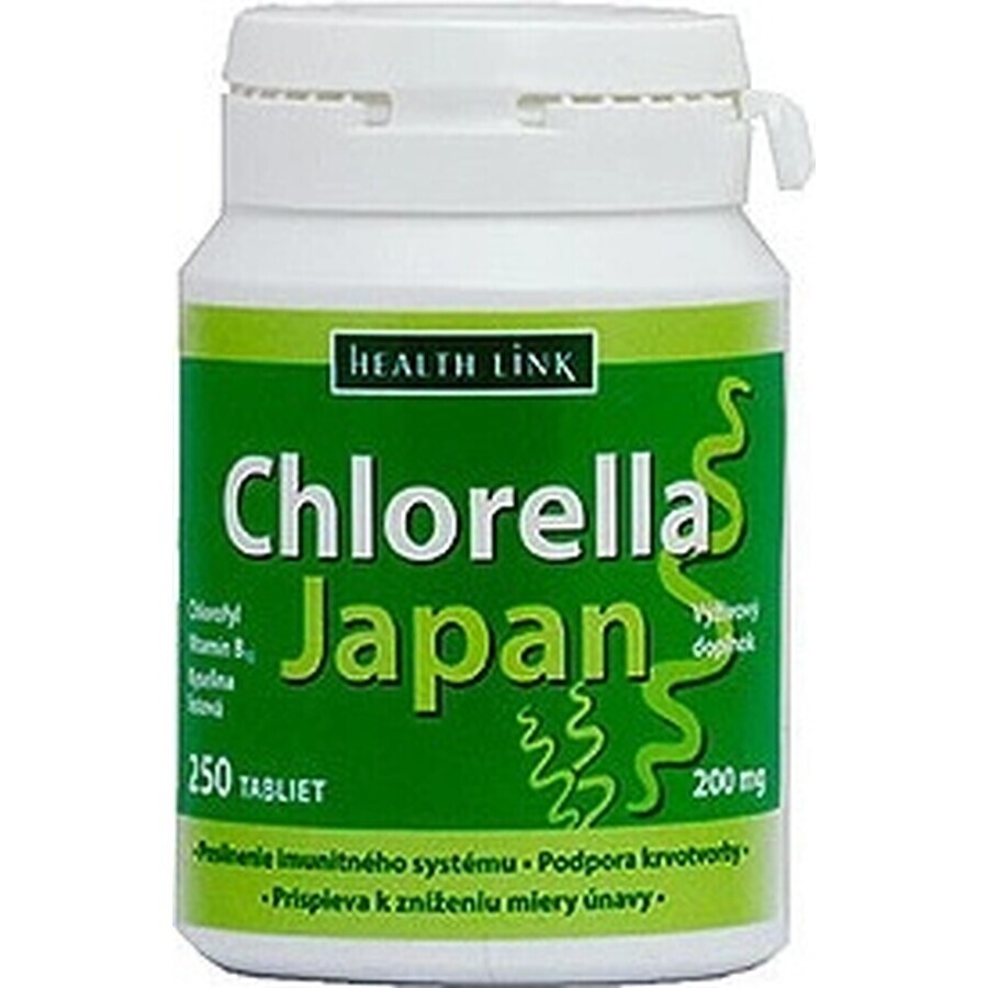 Health Link CHLORELLA JAPAN 1×250 tbl, clorella
