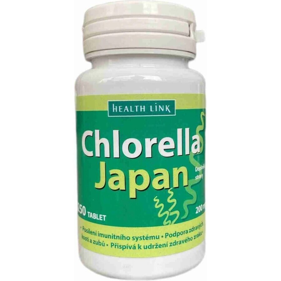 Health Link CHLORELLA JAPAN 1×250 tbl, clorella