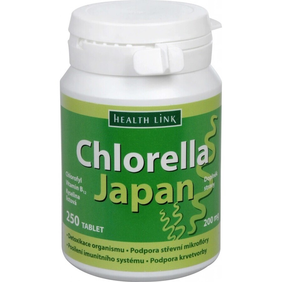 Health Link CHLORELLA JAPAN 1×250 tbl, clorella