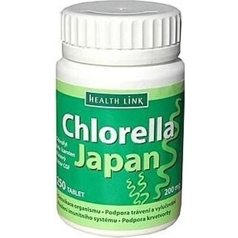 Health Link CHLORELLA JAPAN 1×250 tbl, clorella
