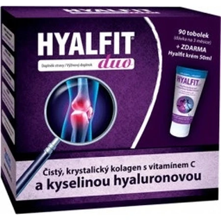 Geschenkverpakking HYALFIT DUO 1×1 set, 90 cps + Hyalfit gel 50 ml GRATIS