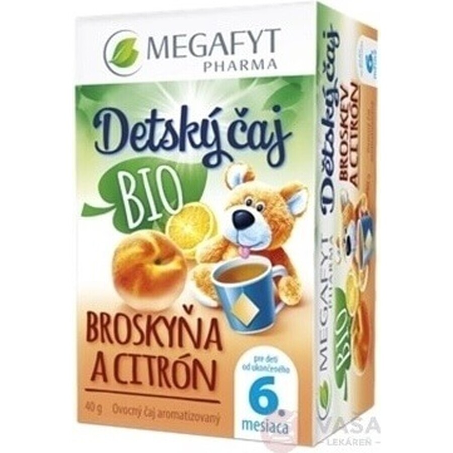 MEGAFYT BIO APFEL MIT INULIN 1×40 g (20×2 g), Früchtetee für Kinder