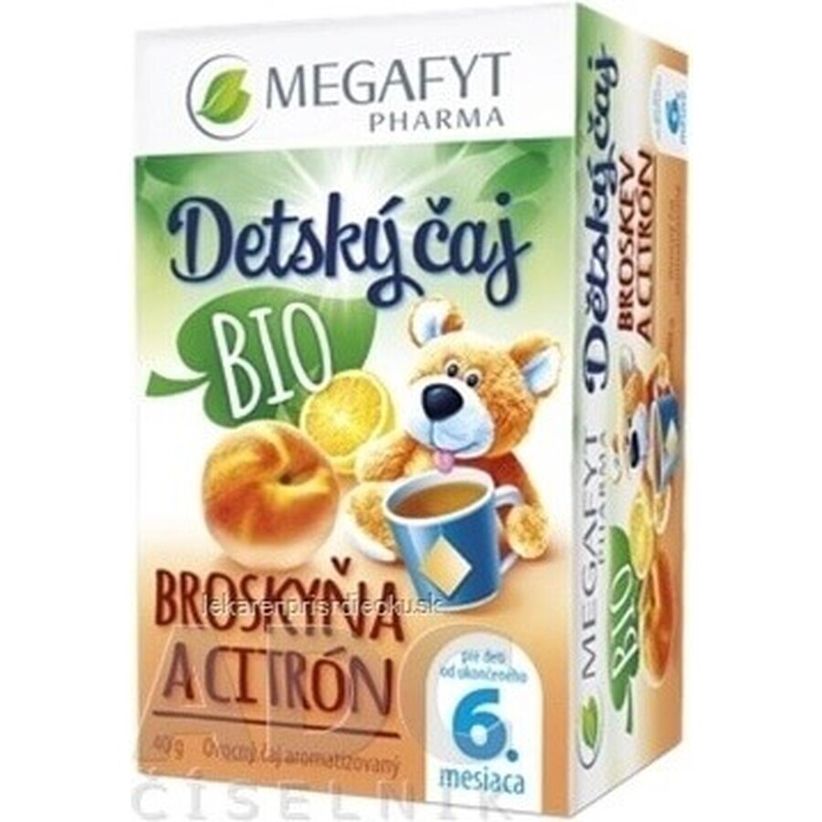 MEGAFYT BIO APFEL MIT INULIN 1×40 g (20×2 g), Früchtetee für Kinder