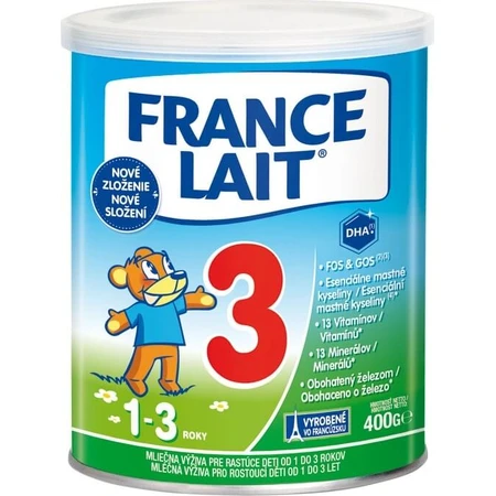 France Lait 3 Milk formula for toddlers 1 to 3 years 1×400 g, milk formula (1-3 years)