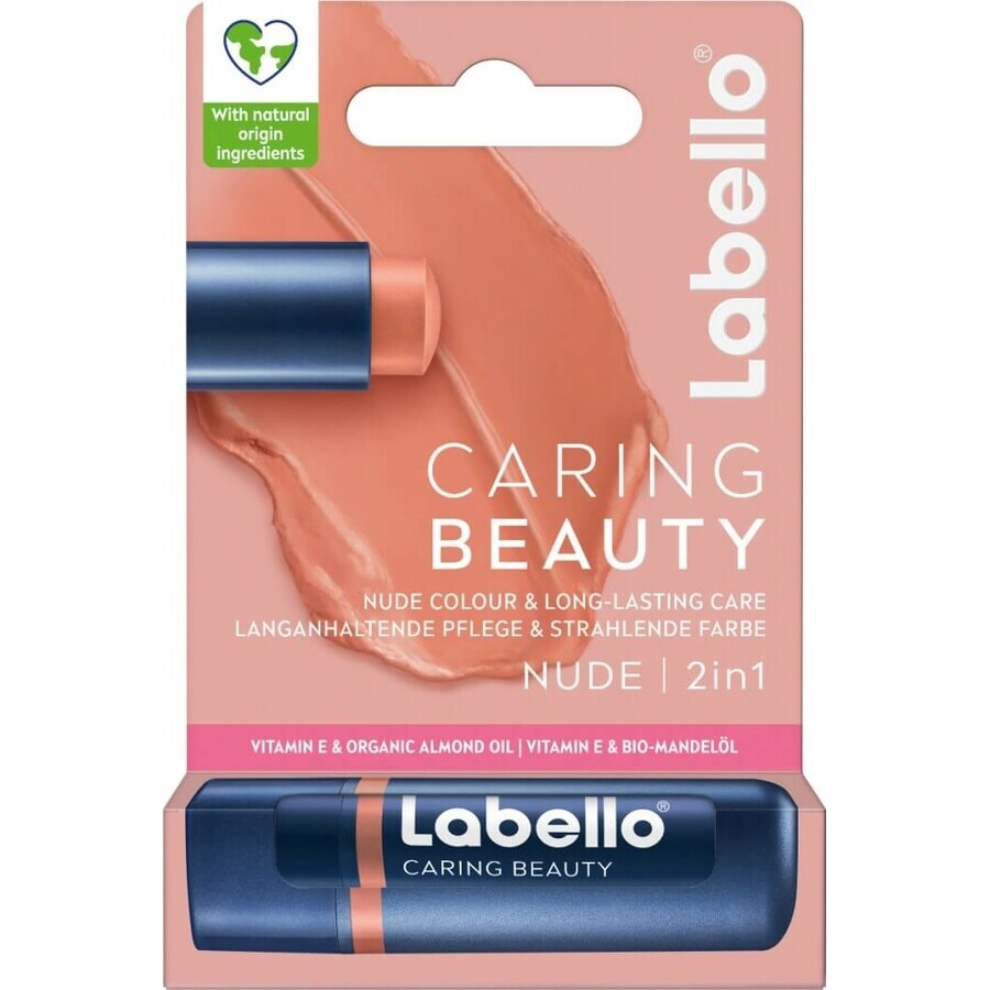 Labello Colour Lippenbalsem Nude 1×5,2 ml, lippenbalsem Labello Colour Lippenbalsem Nude 1×5,2 ml, lippenbalsem
