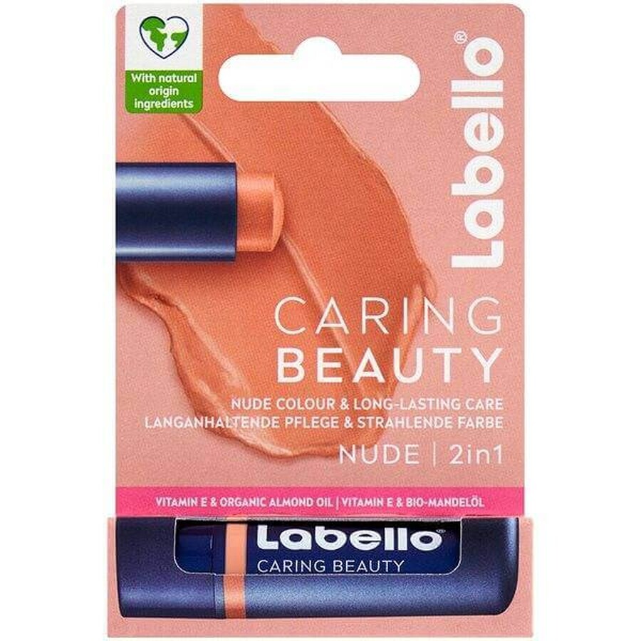 Labello Colour Lippenbalsem Nude 1×5,2 ml, lippenbalsem Labello Colour Lippenbalsem Nude 1×5,2 ml, lippenbalsem